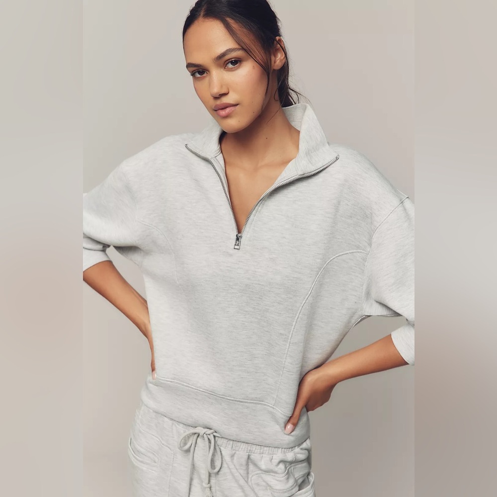 Daily Practice Cargo Sweatpant & Half Zip Pullover Light Heather Grey Small Set - Picture 4 of 8